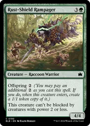 mtg offspring cards Stainless Steel Offspring Token - Metal MTG Tokens main image 1
