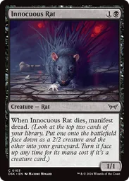 mtg manifest cards Growing Dread (Duskmourn: House of Horror) (Look at the top two cards of your library Under the Skin (DSK) #203