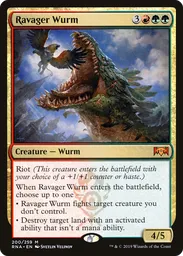 cards with riot mtg Gruul Aggro Deck - Red Green - Modern Legal - Custom Built - Magic The Gathering - Nontoken creatures you control have riot Magic The Gathering Trading Card