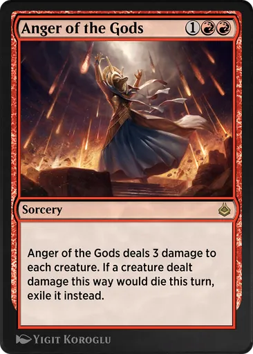 mtg amonkhet god cards Anger of the Gods - Amonkhet Remastered - MTG