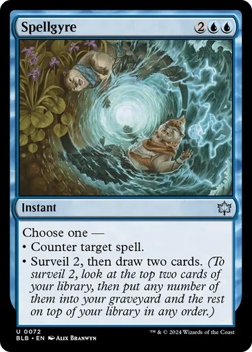 mtg put card from graveyard on top of library Spellgyre - Bloomburrow - MTG