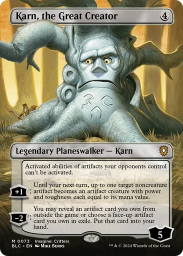 karn mtg cards Karn, the Great Creator - Bloomburrow Commander - MTG