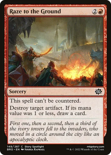 Raze to the Ground - The Brothers' War - MTG - Untapped.gg