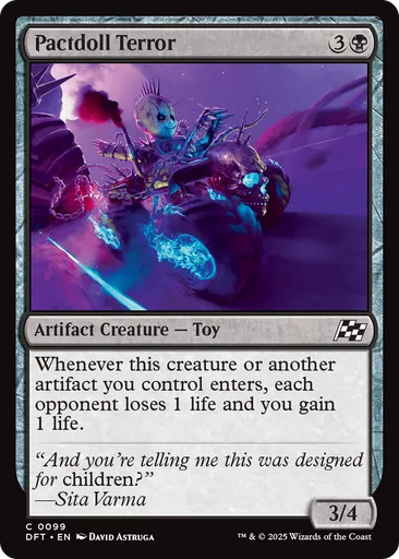 terror mtg card Pactdoll Terror - Aetherdrift - MTG