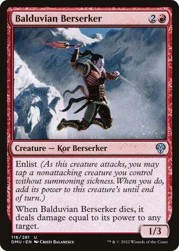 mtg berserker cards Balduvian - Dominaria United - Mint / near mint condition trading card 𝙈𝘼𝙎𝙎𝙄𝙑𝙀 𝙎𝙒𝙊𝙍𝘿 | 23 (TWENTY-THREE)