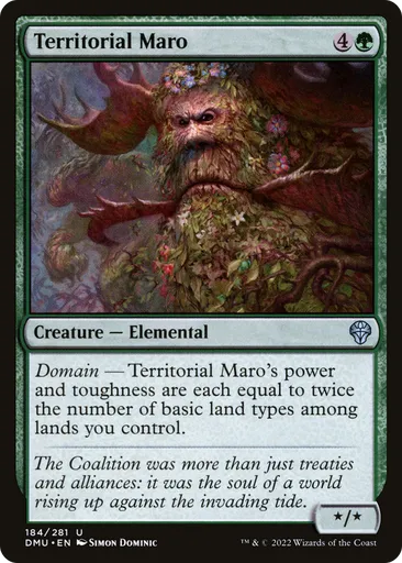 maro mtg card Territorial Maro - Dominaria United - MTG
