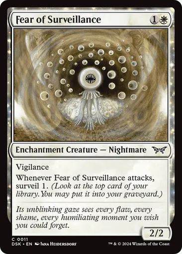 mtg fear cards Magic The Gathering Duskmourn House of Horror Single Card Common Fear of Lost Teeth 97