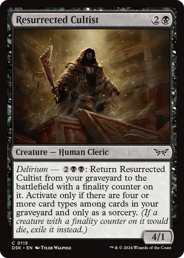 Resurrected Cultist - Duskmourn: House of Horror - MTG - Untapped.gg