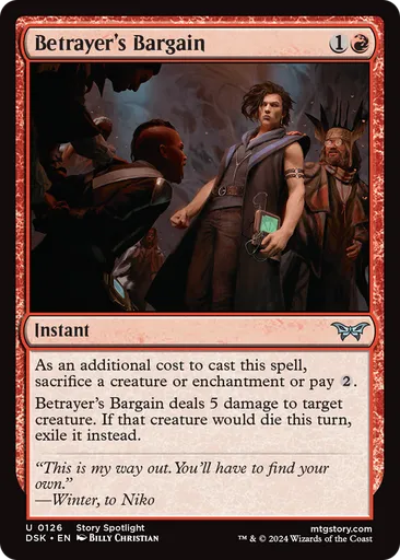 Betrayer's Bargain - Duskmourn: House of Horror - MTG - Untapped.gg
