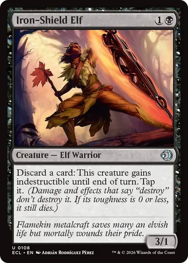 Iron-Shield Elf - Lorwyn Eclipsed - MTG - Untapped.gg Iron-Shield Elf - Lorwyn Eclipsed - MTG - Untapped.gg
