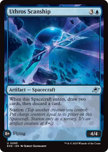 mtg station cards Magic The Gathering 2025 Land Get 80 of each land type with 15 unique art variants spanning the Multiverse Uthros Scanship - Edge of