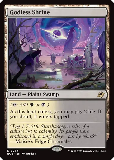 Godless Shrine - Edge of Eternities - MTG - Untapped.gg Godless Shrine - Edge of Eternities - MTG - Untapped.gg