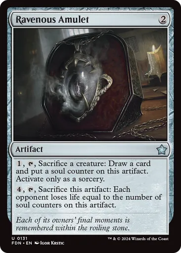 Ravenous Amulet - Foundations - MTG - Untapped.gg