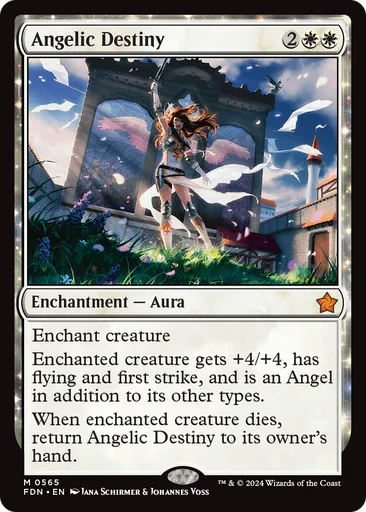 mtg foundations angel cards Magic: The Gathering - Commander Deck Foundations (FDN) #9 Illustrated by Daneen Wilkerson Magic Giada, Font of Hope