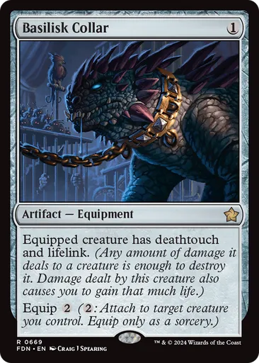Basilisk Collar - Foundations - MTG - Untapped.gg Basilisk Collar - Foundations - MTG - Untapped.gg