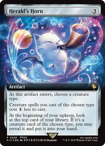 herald's horn mtg final fantasy Magic The Gathering - Heralds Horn Foil Promo - Final Fantasy