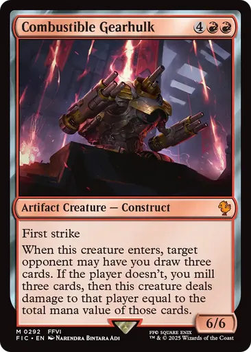 Combustible Gearhulk - Final Fantasy Commander - MTG - Untapped.gg