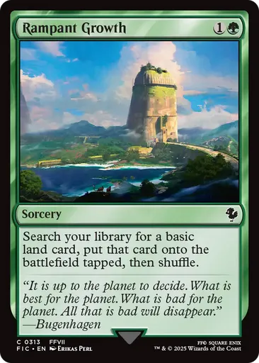 mtg growth cards Amazon.com: Magic: the Gathering - Rampant Growth (371) - Borderless main image 0