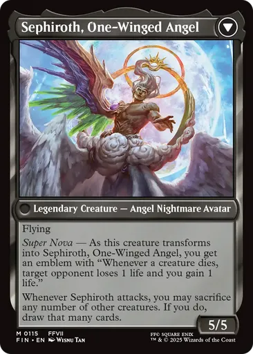 MTG FF 威名のソルジャー、セフィロス 英語版 foil 神話レア