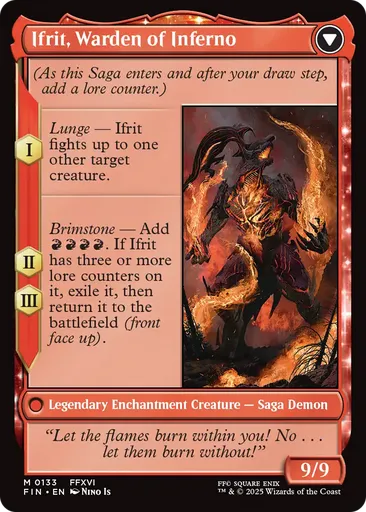 サージFOIL)イフリートのドミナント、クライヴ/Clive, Ifrit's