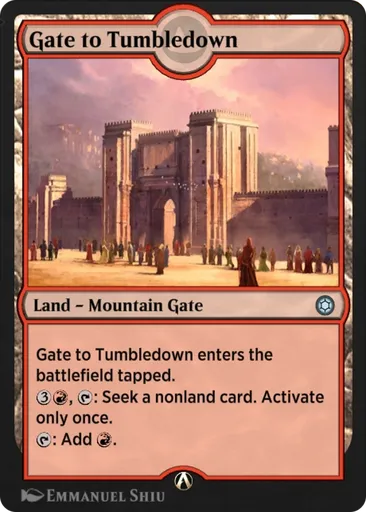 gate land cards mtg Evolving Wilds [Commander Legends: Battle for Baldur's Gate]