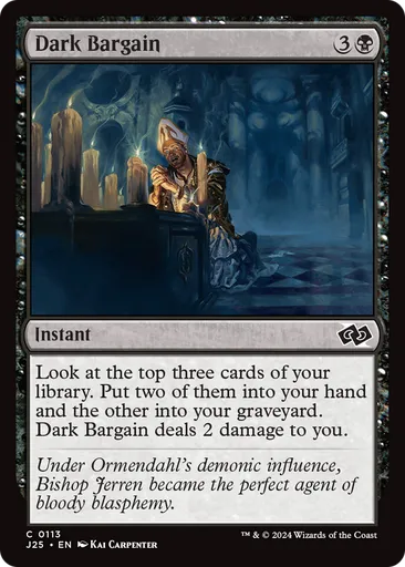 Dark Bargain - Foundations Jumpstart - MTG - Untapped.gg