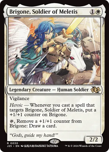 Brigone, Soldier of Meletis - Foundations Jumpstart - MTG - Untapped.gg Brigone, Soldier of Meletis - Foundations Jumpstart - MTG - Untapped.gg