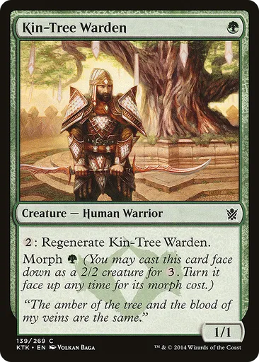 Kin-Tree Warden - Khans of Tarkir - MTG - Untapped.gg