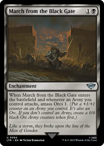 March from the Black Gate - The Lord of the Rings: Tales of Middle-earth -  MTG