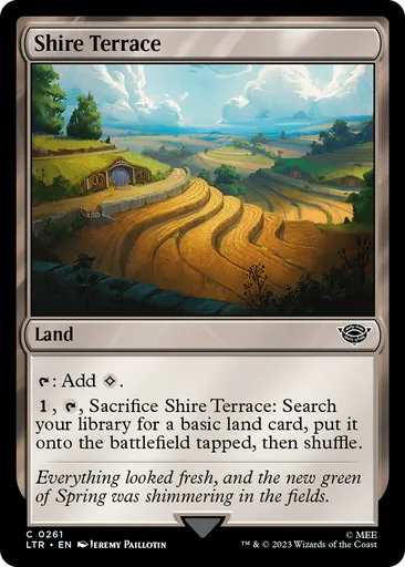 the shire mtg card Shire Terrace - The Lord of the Rings: Tales of Middle-earth - MTG