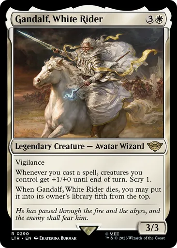 Gandalf, White Rider - The Lord of the Rings: Tales of Middle-earth - MTG Gandalf, White Rider - The Lord of the Rings: Tales of Middle-earth - MTG