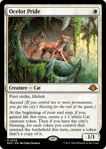 mtg オセロットの群れ　4枚　値下げ不可 買取相場】-MtG-(日)オセロットの群れ / Ocelot Pride【MH3】 No