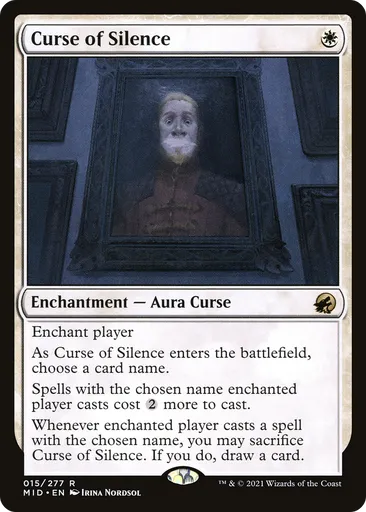 silence mtg card Silence (#1445) (foil) (borderless)