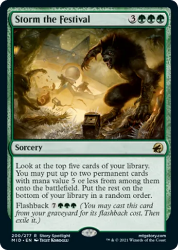 Storm the Festival - Innistrad: Midnight Hunt - MTG - Untapped.gg Storm the Festival - Innistrad: Midnight Hunt - MTG - Untapped.gg