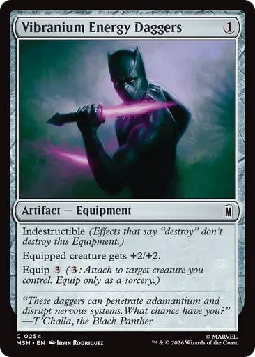 black energy cards mtg Vibranium Energy Daggers - Marvel Super Heroes - MTG