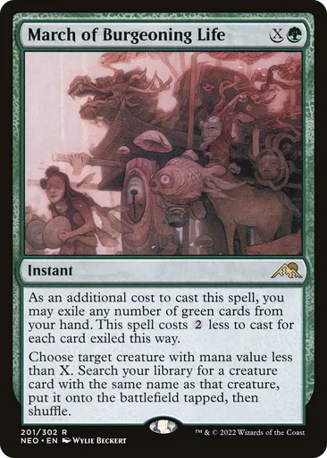 burgeoning mtg card Magic The Gathering - - Stronghold incubate 2 Burgeoning Commander 2016 (C16)