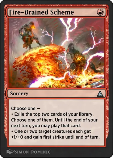 scheme cards mtg Magic: The Gathering: Archenemy Promos, Pt. 1: Enhanced Scheming! Each of them attacks its owner this turn if able. Type: Scheme, 98 cards |