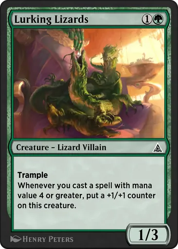 lizard mtg cards Magebane Lizard [#0134] (OTJ-U-FOIL)