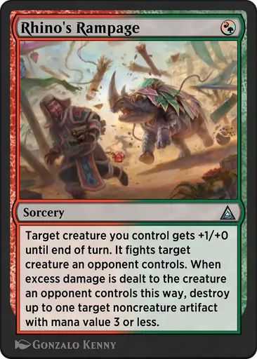 Rhino's Rampage - Through the Omenpaths - MTG - Untapped.gg Rhino's Rampage - Through the Omenpaths - MTG - Untapped.gg