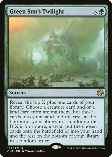 Green Sun's Twilight - Phyrexia: All Will Be One - MTG - Untapped.gg
