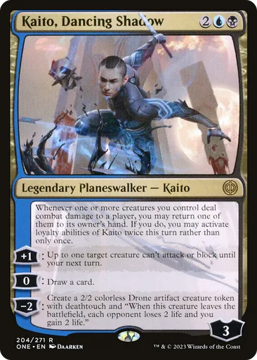 Kaito, Dancing Shadow - Phyrexia: All Will Be One - MTG - Untapped.gg Kaito, Dancing Shadow - Phyrexia: All Will Be One - MTG - Untapped.gg