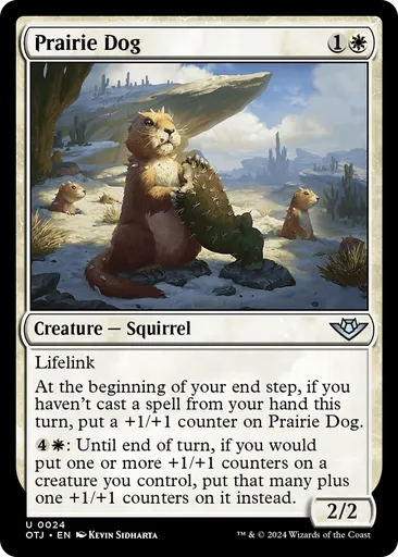 Prairie Dog - Outlaws of Thunder Junction - MTG - Untapped.gg Prairie Dog - Outlaws of Thunder Junction - MTG - Untapped.gg