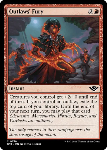 mtg best outlaw cards Outlaws' Fury - Outlaws of Thunder Junction - MTG