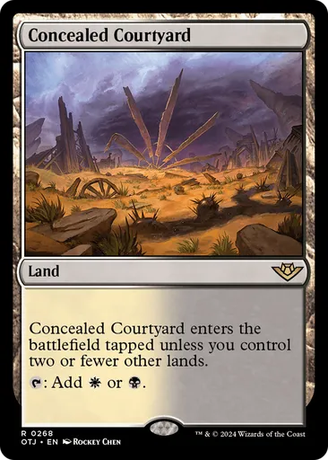 GQ1398◇Honor gathering : tasmania Concealed Courtyard - Outlaws of Thunder Junction - MTG