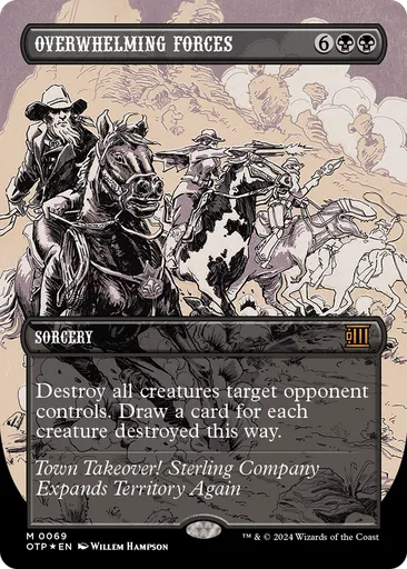 MTG 圧倒的武力 PTK 英語版 圧倒的武力/Overwhelming Forces》[PTK] 黒R | 日本最大級 MTG