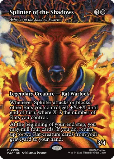 Ashcoat of the Shadow Swarm - Teenage Mutant Ninja Turtles Source Material  - MTG