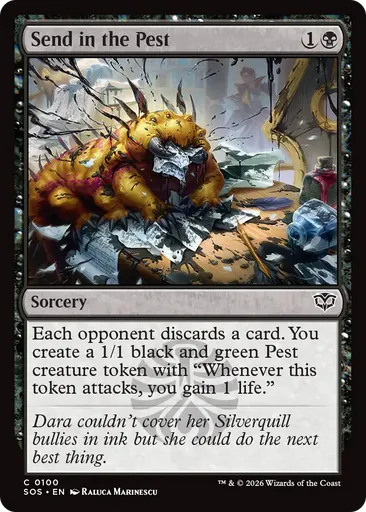 pest cards mtg What go best with our new Commander? #MTGStrixhaven Destroy up to X target artifacts and/or enchantments MTGNexus - Tend the Pests