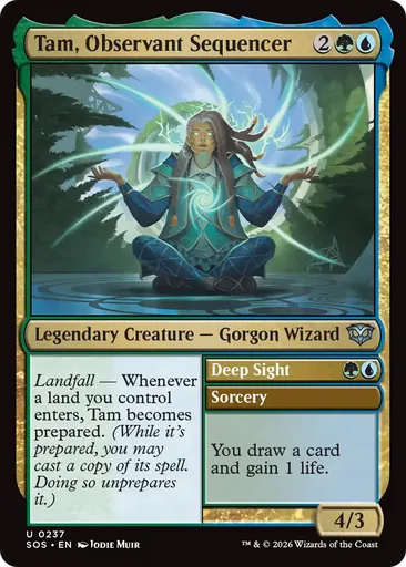 Tam, Sequenciadora Perspicaz - Secrets of Strixhaven - MTG