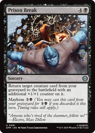 prison cards mtg Magic The Gathering - Amber Engle Magic Prison Break - Marvel Spider-Man
