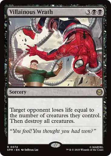 wrath cards mtg Villainous Wrath - Marvel Spider-Man - MTG